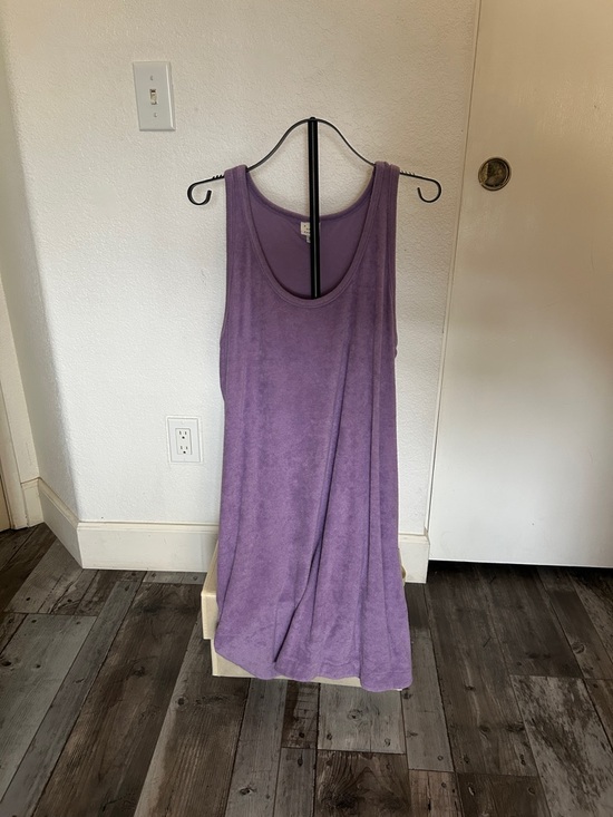 a new day Tops - Sleeveless Purple Tank Dress Pool Coverup- Women